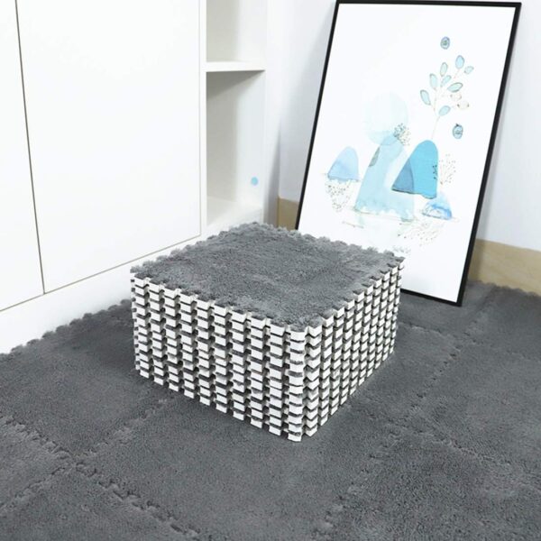 10-Pieces EVA Foam Interlocking Carpet Tiles ( 30×30 cm )