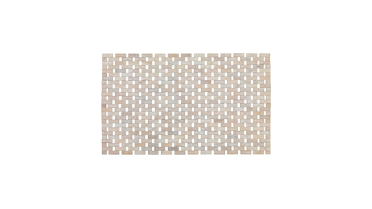 Bamboo bath mat, white (By Wenko)