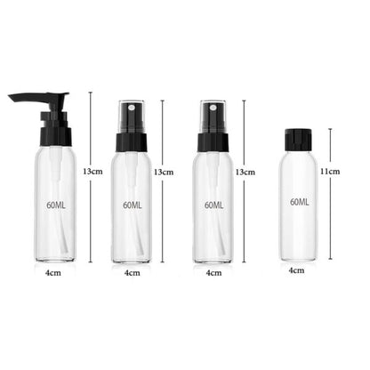 4-Pieces Travel Bottles Set for Toiletries