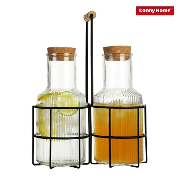 Glass Juice Jar with Stand