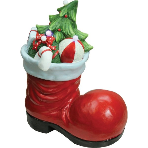 48cm LED Santa Boot Christmas Tabletop Decor