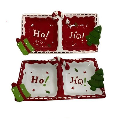 Ceramic Holidays Santa Cookies Plate – 25cm