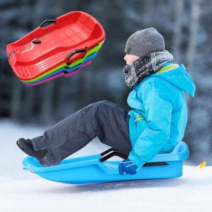 Durable Plastic Winter Snow Sled 65cm ( Random Color )