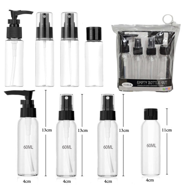 4-Pieces Travel Bottles Set for Toiletries