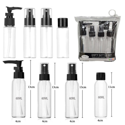 4-Pieces Travel Bottles Set for Toiletries