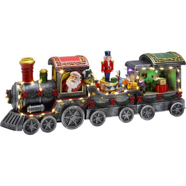 Animated Christmas Train With Light & Music (50cm)