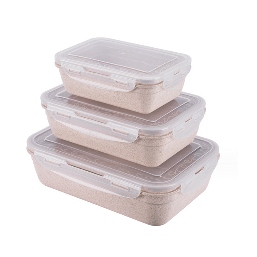 3PCS Storage Containers Sets Microwave Freezer Box