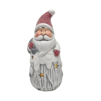 Ceramic Christmas Decoration With Light – 14cm