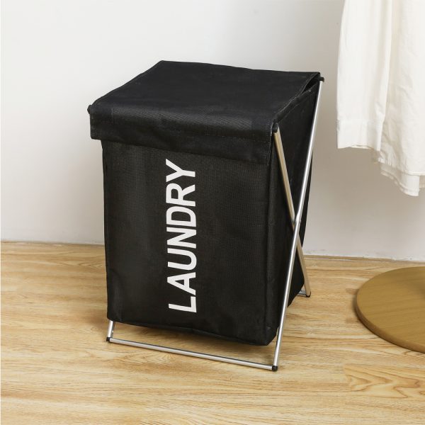 Large Laundry Cloth Hamper Basket With Aluminum Frame