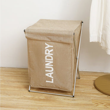 Large Laundry Cloth Hamper Basket With Aluminum Frame