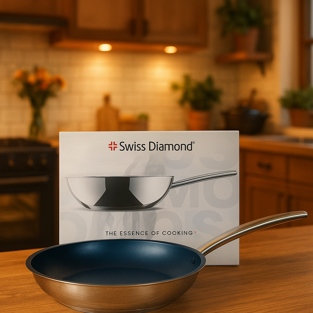 Swiss Diamond Stainless Steel Frypan-20 cm
