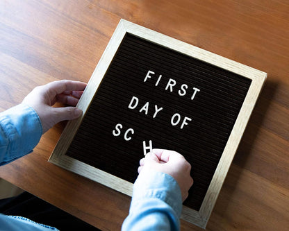 Black/Natural Letter Board Gray