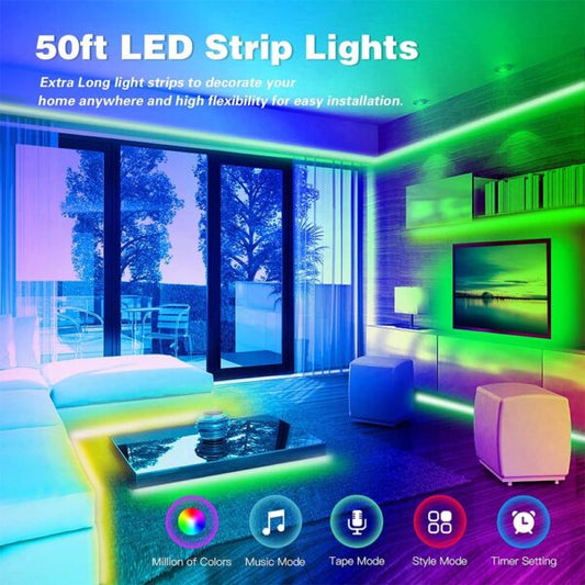 LED Strip Lights with APP and Remote Control