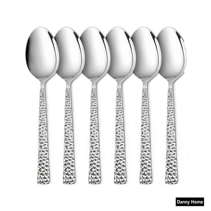 Danny Home 6-Pieces Stainless Steel Dessert Spoon Silverware Flatware
