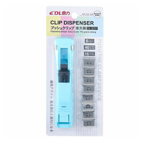 Clip Dispenser with 8 Refill Clips