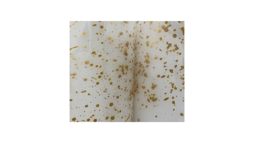 Se of 4 Christmas Candles White & Gold