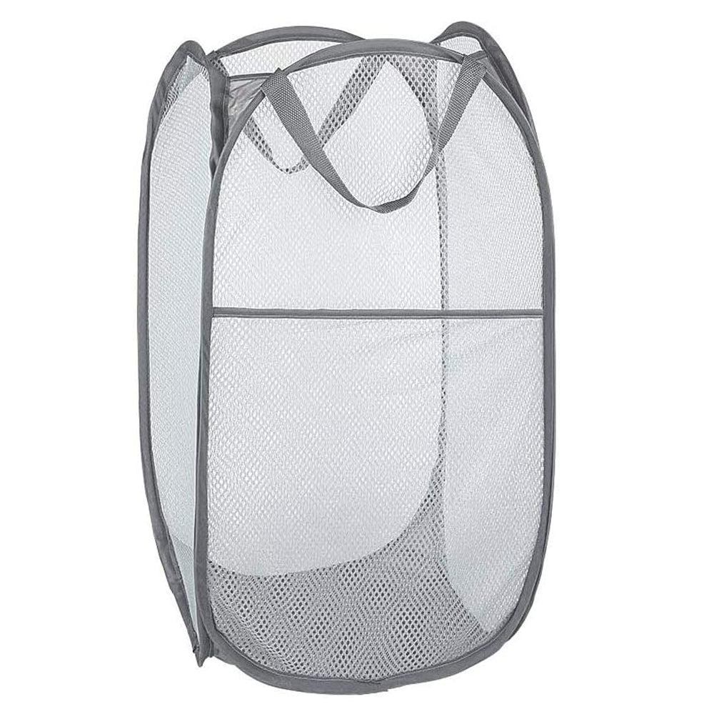 Laundry Basket Width Side Pocket & Handles (L36 x W36 x H58)cm