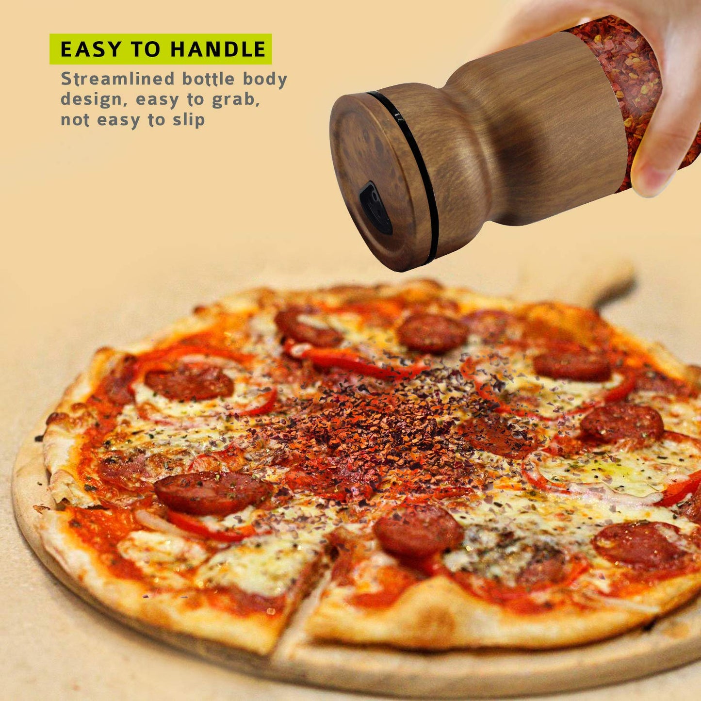 2-Pieces Glass Salt & Pepper Jar High Quality Metal Lid 130ml