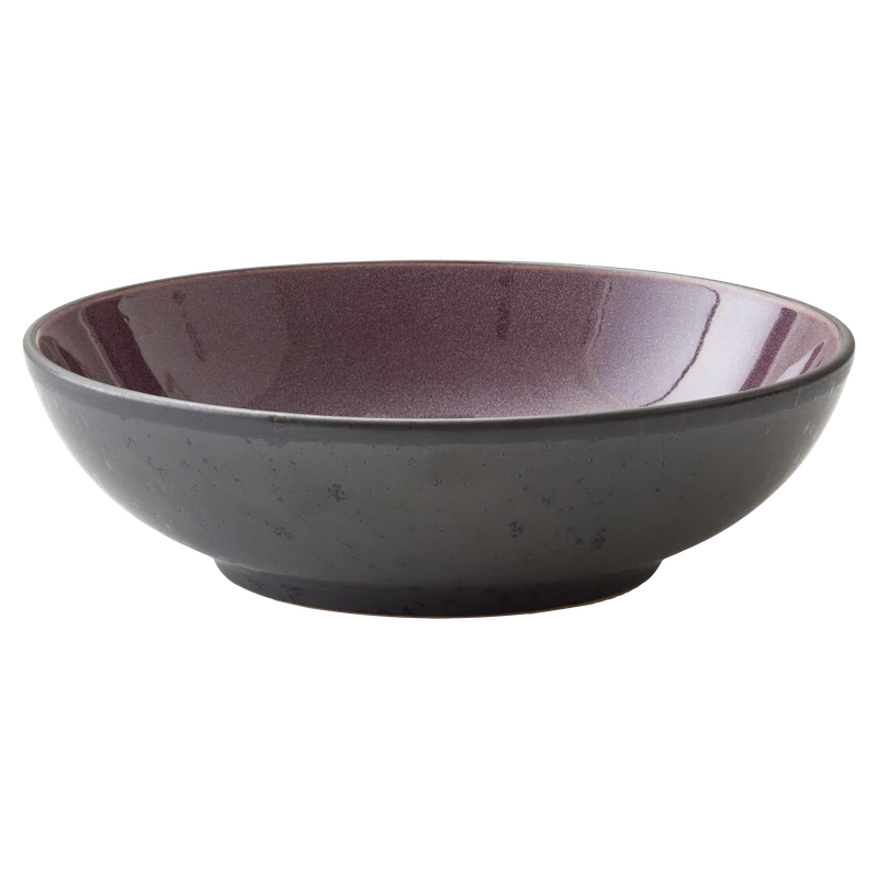 Pasta Bowl 20cm Black Lilac Bitz (11196)