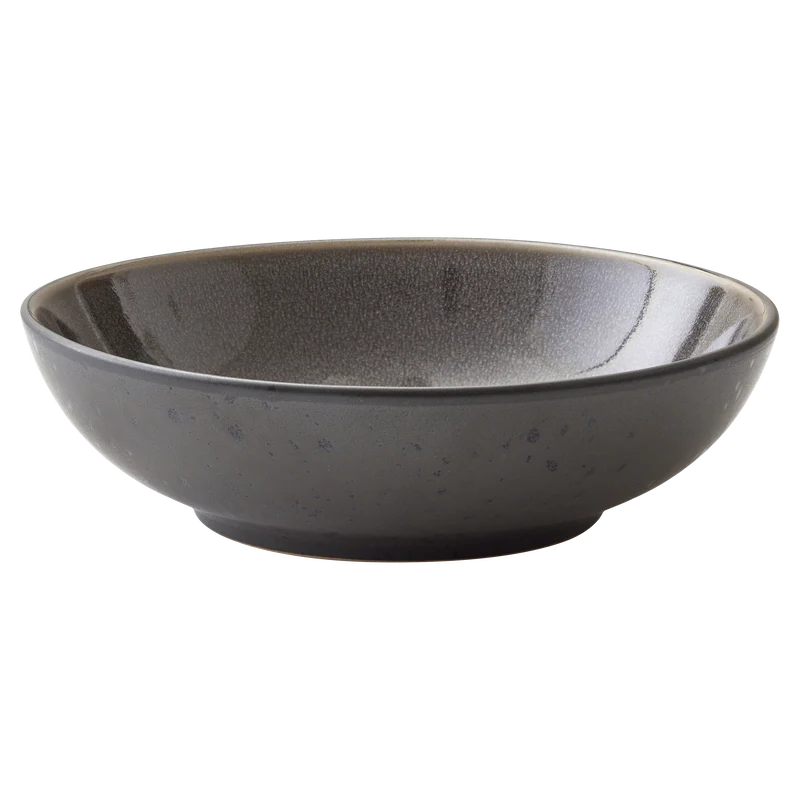 Pasta Bowl 20cm Black Grey Bitz (11197)