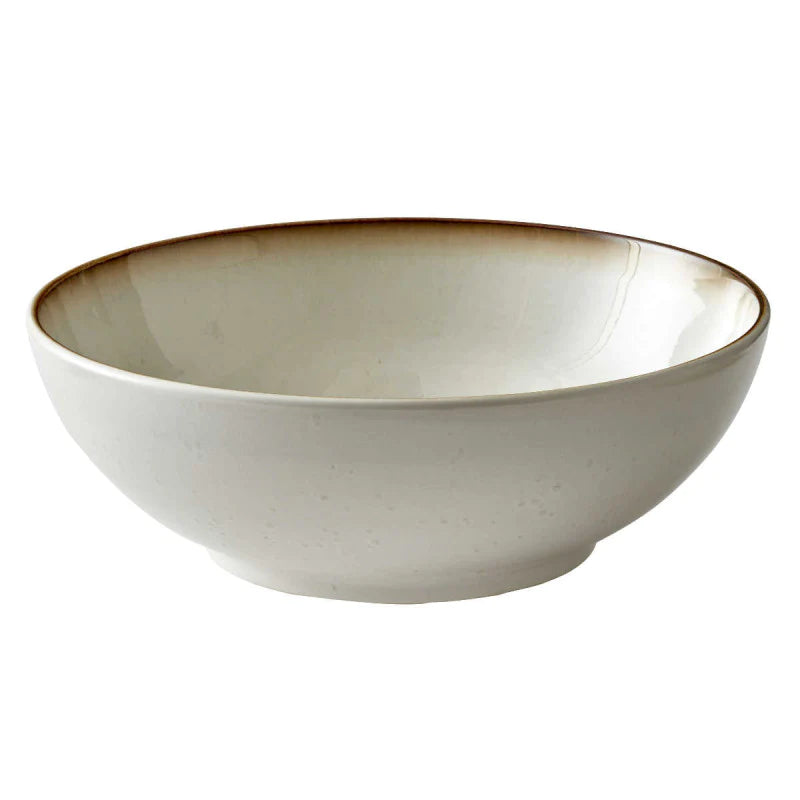 Stoneware Salad Bowl 30 cm Cream, Cream (11287)