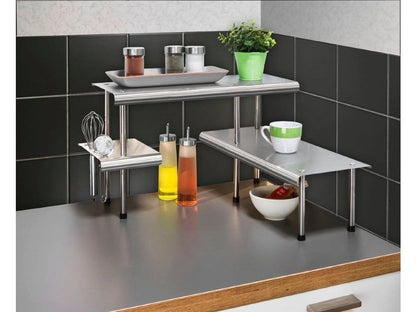 MASSIVO TRIO kitchen shelf, 3 tiers, stainless steel by Wenko.de