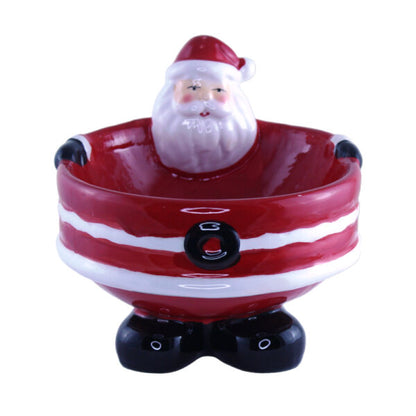 Christmas Santa Ceramic Belly Bowl