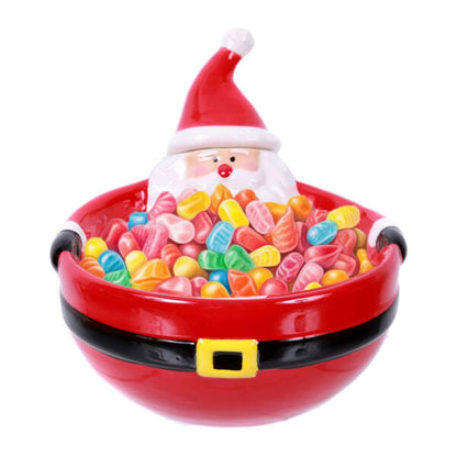 Christmas Santa Ceramic Belly Bowl