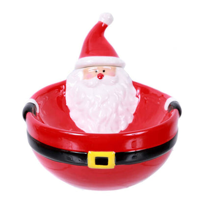 Christmas Santa Ceramic Belly Bowl