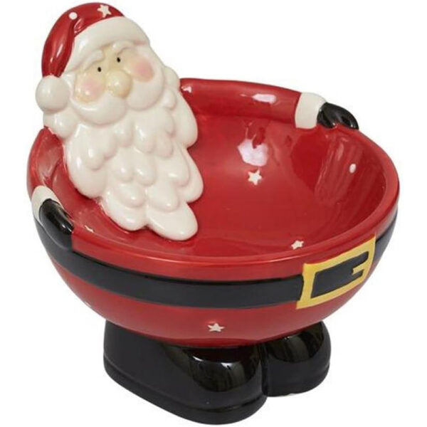 Christmas Santa Ceramic Belly Bowl