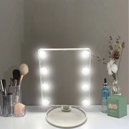 Rotating Illuminated Mirror with 8 Lights