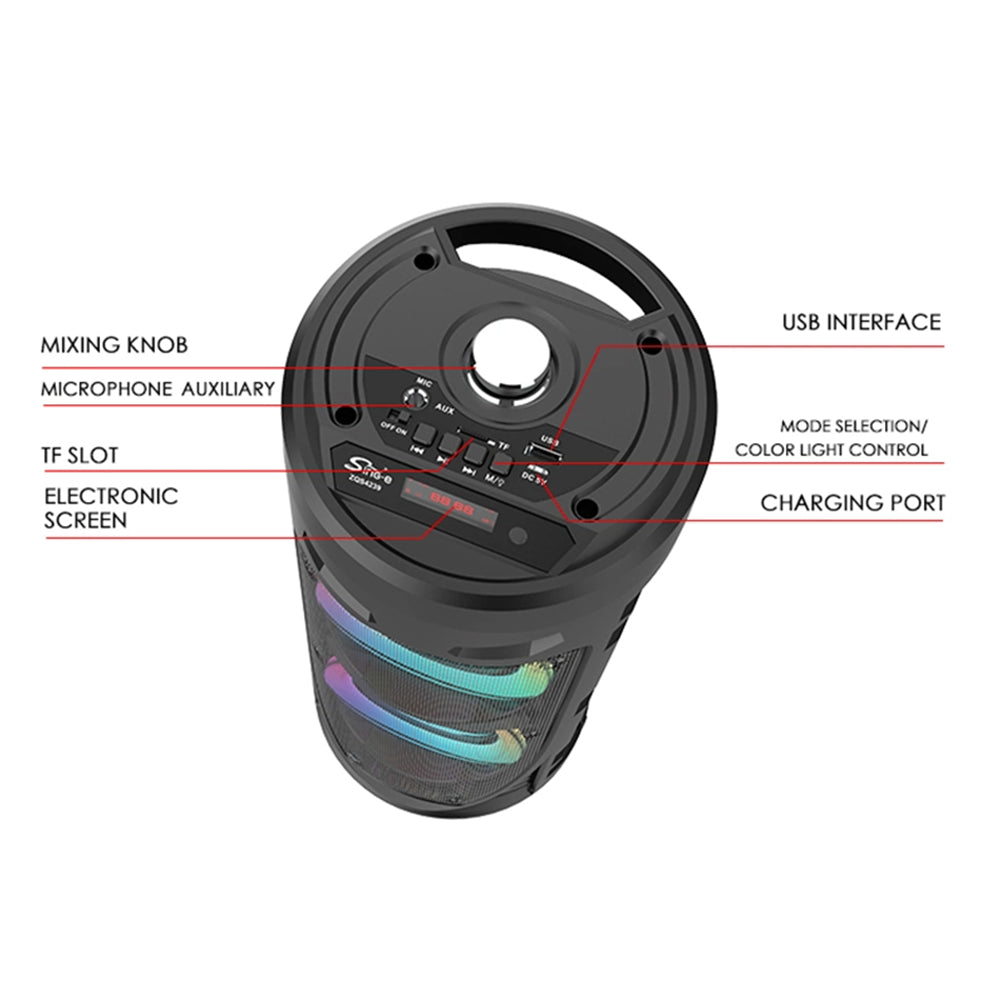 RGB Speaker Sing-e ZQS4239, 2x 4 Inch