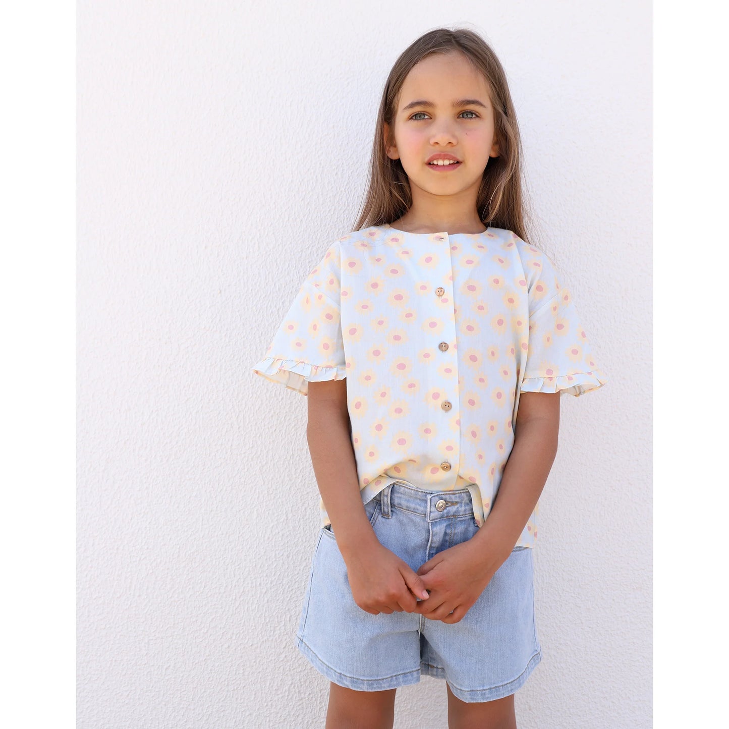 Knot Kids Sunflowers Blouse Girls