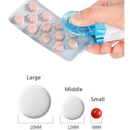 Portable Pill Puncher with Container