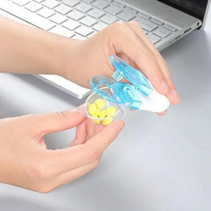 Portable Pill Puncher with Container