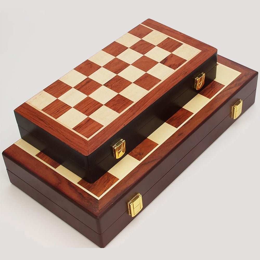 Chess Board Metal Set Vintage