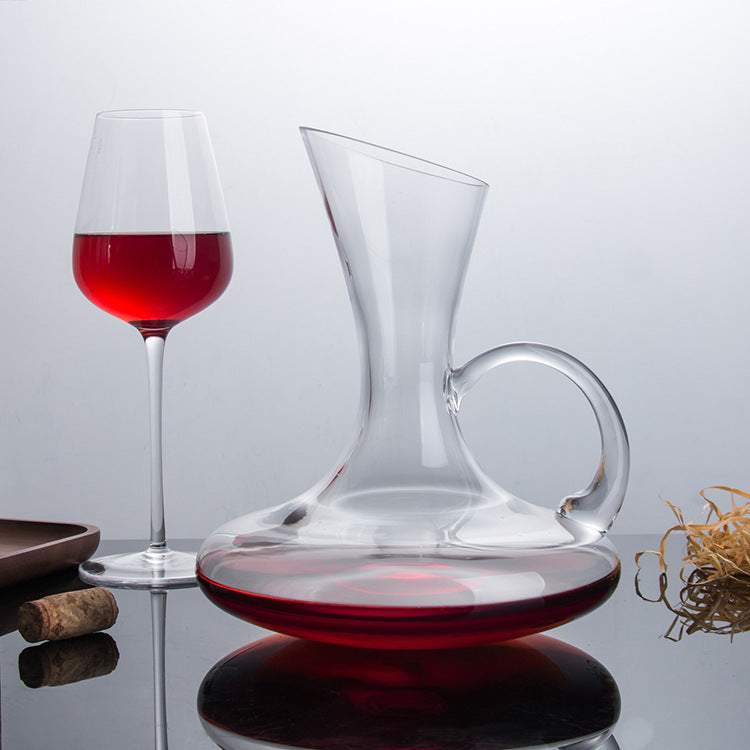 High-Quality Glass Wine Carafe With Handle 1500-ml