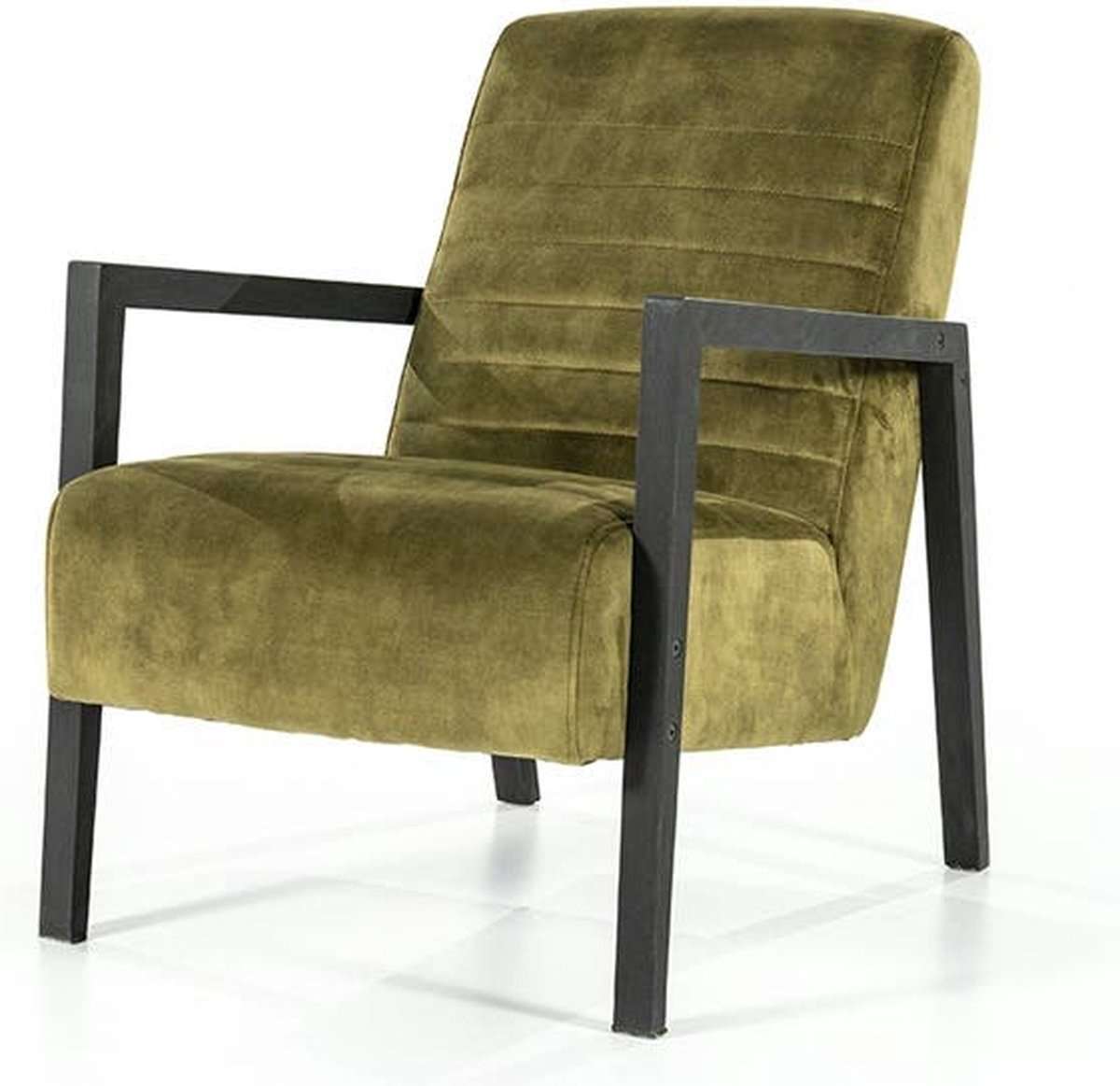 Lars Green Velvet Armchair by Eleonora
