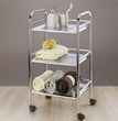 Wenko Exclusive household and bathroom trolley 3 shelves, chrome