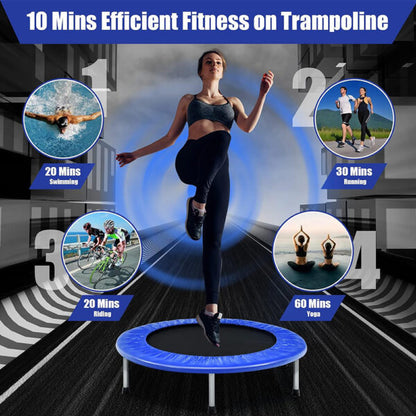 Round Fitness Trampoline Rebounded Bounce Workout