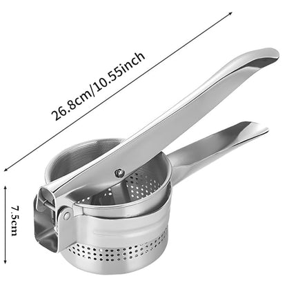 Heavy-duty Stainless Steel Potato Ricer