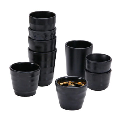 Cup Black Melamine Dinnerware  200ml