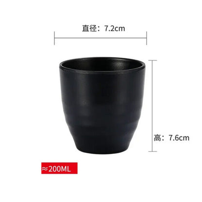 Cup Black Melamine Dinnerware  200ml