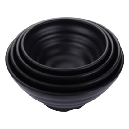 Bowl Black Melamine Dinnerware