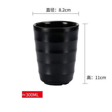 300ml Cup Black Melamine Dinnerware