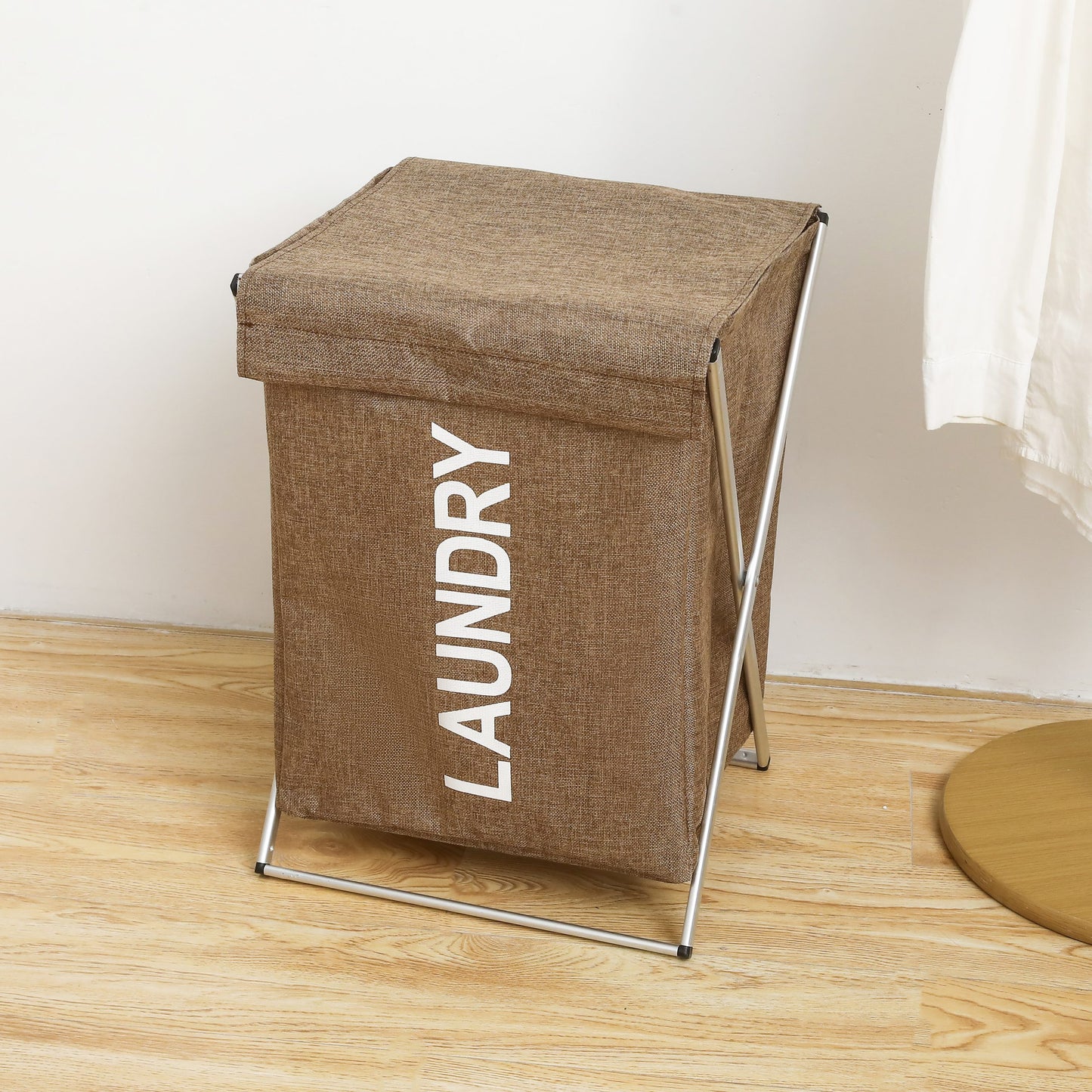 Large Laundry Cloth Hamper Basket With Aluminum Frame