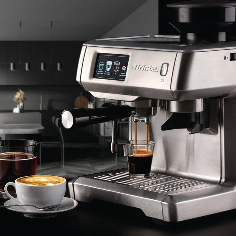 Ariete 1312 Metal Espresso Machine W/ Grinder, 15Bar, 1600W