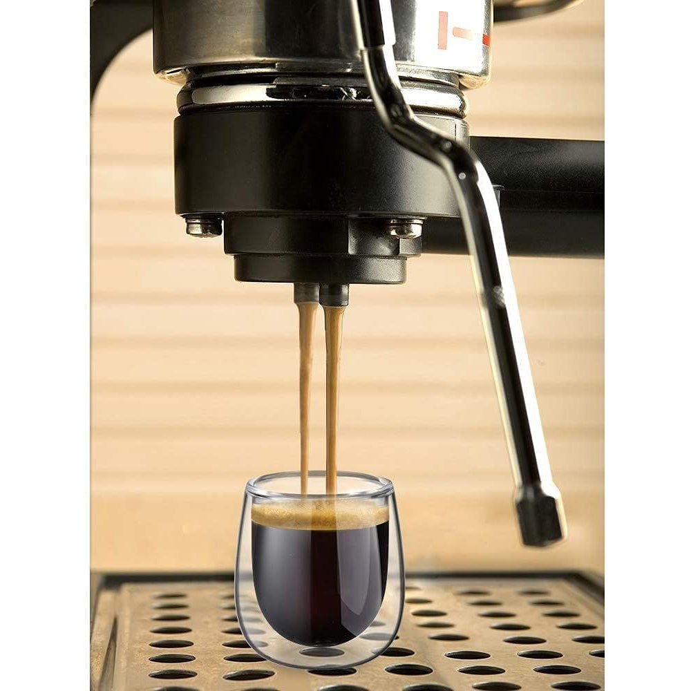 Danny Home 2-Pcs Double Walled Espresso Glasses 80ml
