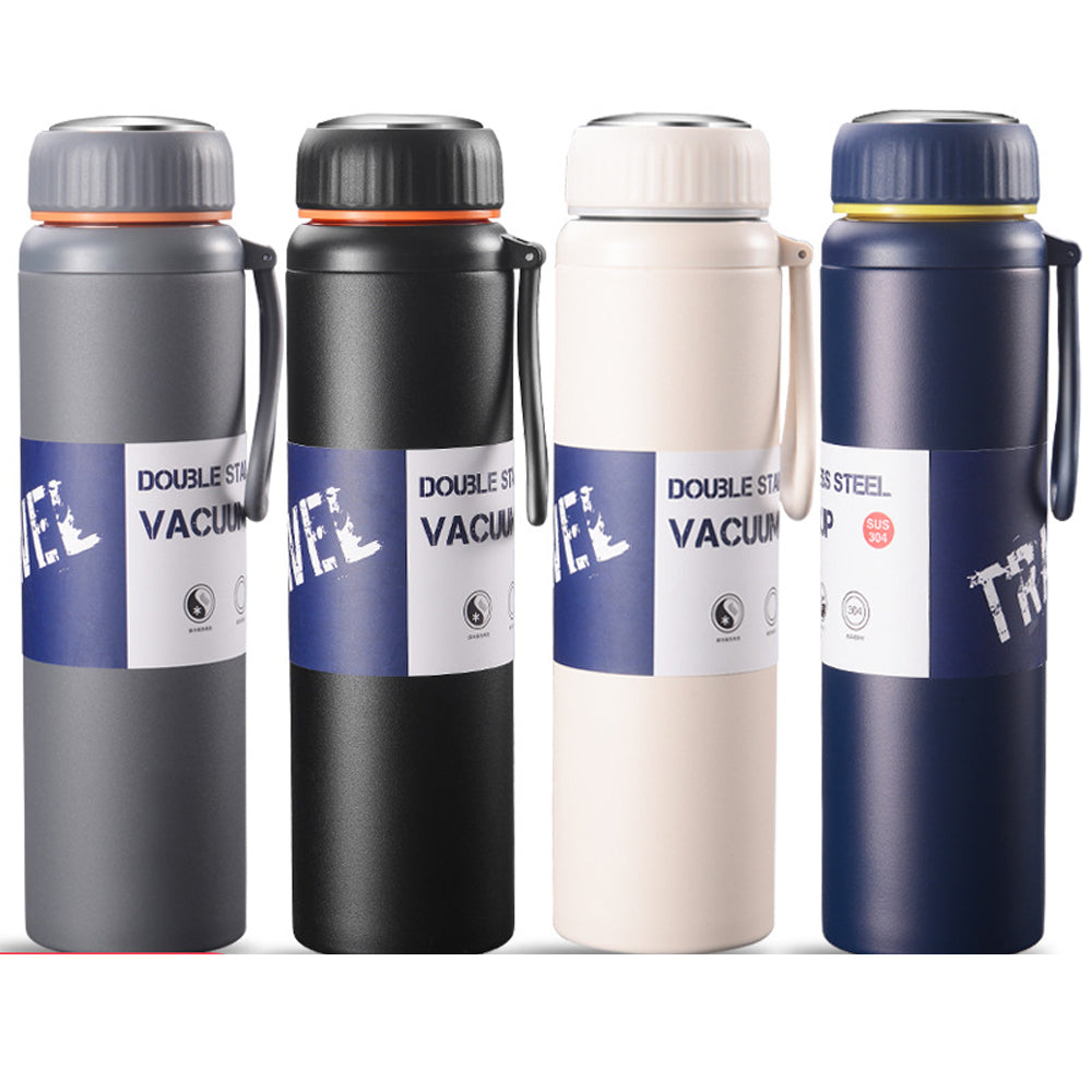 1000-ml Thermos Bottles Stainless Steel Leak-Proof Bottle for Hot and Cold Drinks