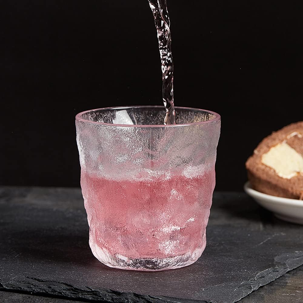 DELI 6-Pieces Frosting Texture Glass cup ( White )